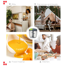 Ourokhome base and housing provide stable operation on countertops.
