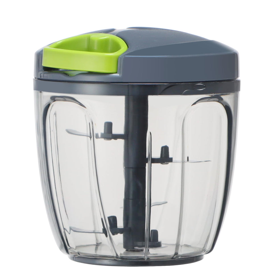 Ourokhome manual food processor bowl for compact, quick chopping of vegetables.