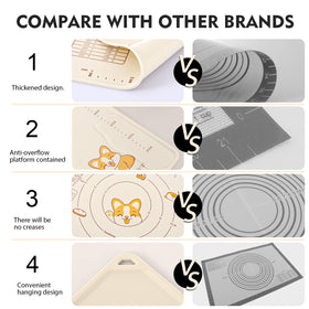 Ourokhome measurement circles help roll uniform dough sizes