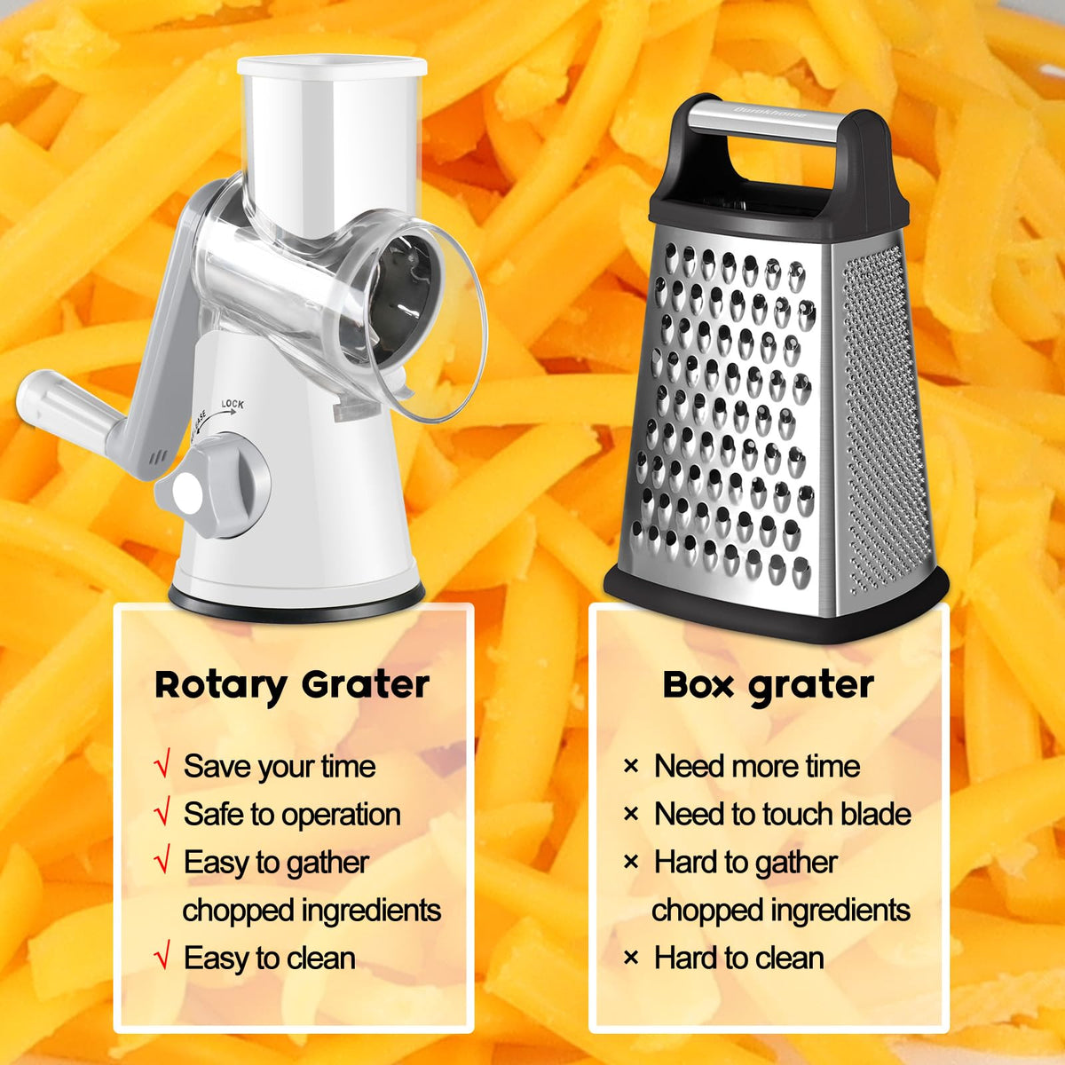 Ourokhome compact three-in-one slicer saves kitchen space
