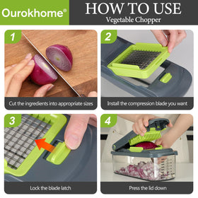 Ourokhome safety hand guard protects fingers during chopping.
