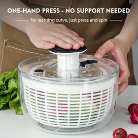 3.8 qt Ourokhome capacity handles large batches of greens or fruit.