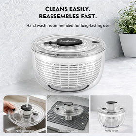 Anti-slip silicone ring keeps the Ourokhome bowl stable on the counter.
