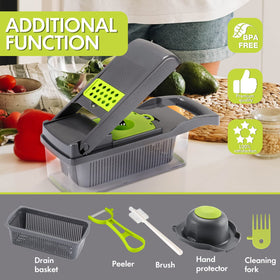 Ourokhome coarse shred blades create textured toppings and ribbons.