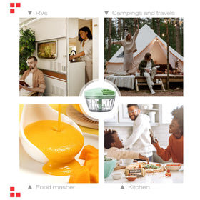 Ourokhome travel-friendly chopper ideal for camping and outdoor meals.