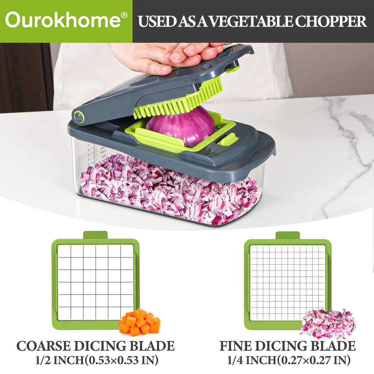 Ourokhome vegetable spiralizer creates zucchini noodles for light meals.
