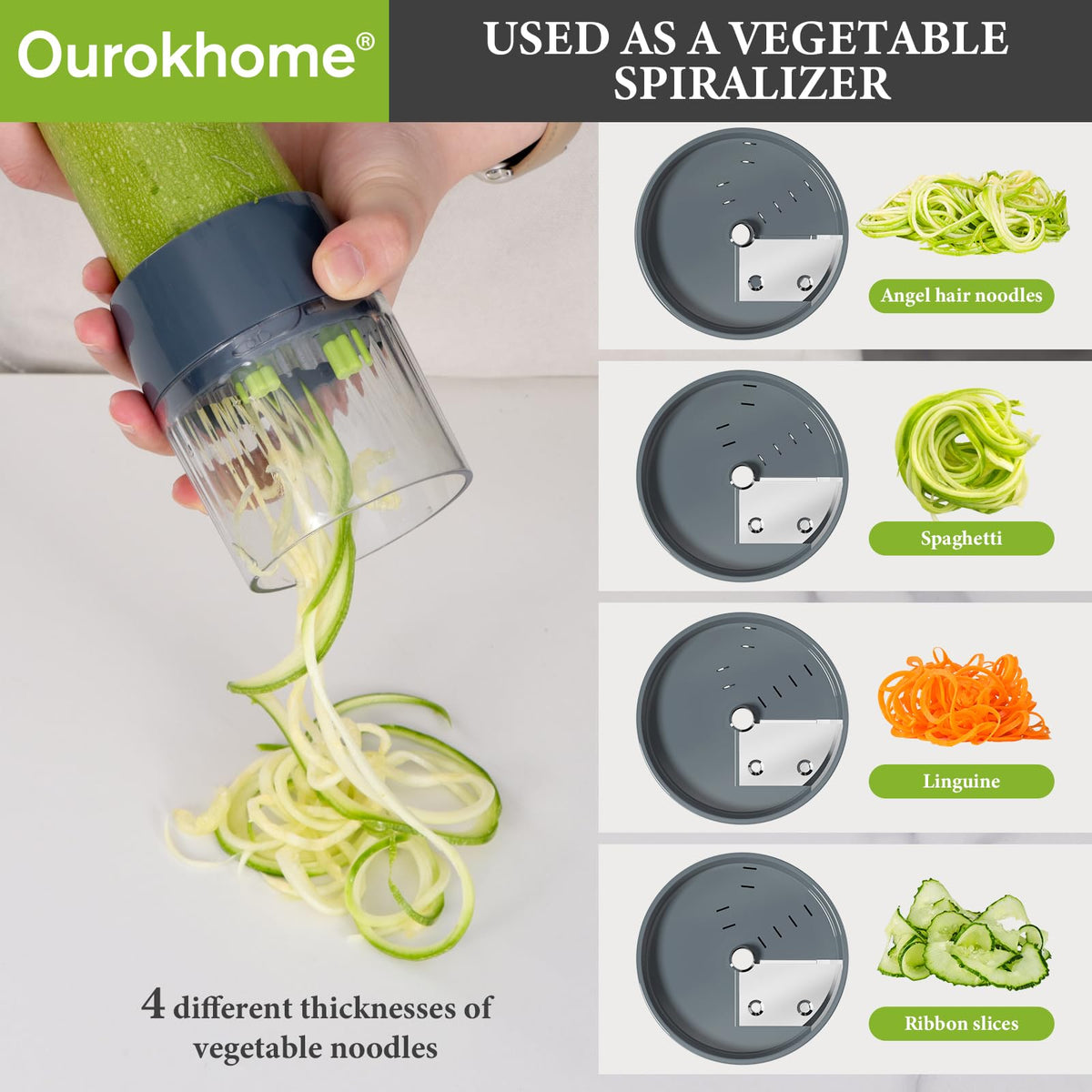 Ourokhome veggie waffle cutter for uniform shapes and even cooking.