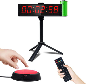 Ousmile large stopwatch front view with clear display for easy workout timing.