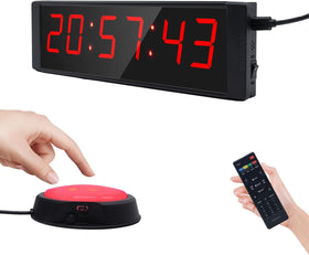Ousmile large stopwatch with start/stop button enables precise workout timing.