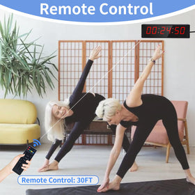 Ousmile pushbutton with 200 inch cord offers flexible timing access.