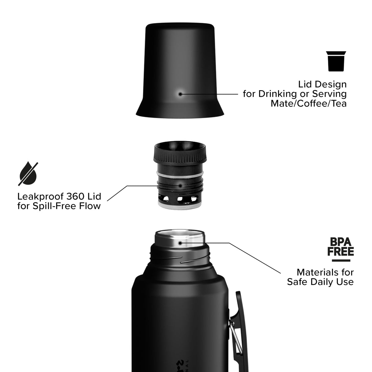 Outdoors Professional matte black finish hides wear while staying stylish.