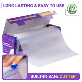 OutFormal cutting sheets measuring 12x15 inches for ample chopping space.