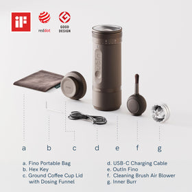 OutIn Fino 38mm hexagonal burr delivers fast, uniform grinding