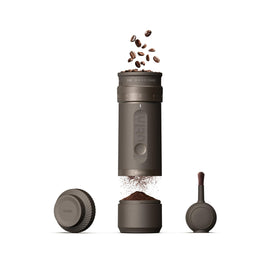 OutIn Fino grinder with 28-position dial for precise grind from espresso to French press