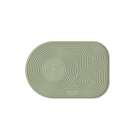 OutIn silicone coffee mat foldable waterproof design protects counters during spills.