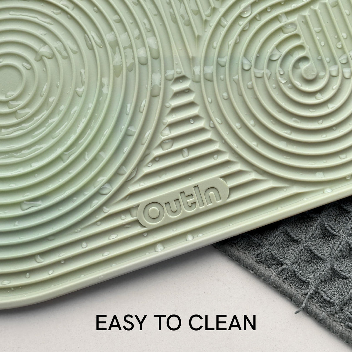 OutIn green design adds a fresh touch to kitchens or cafes.