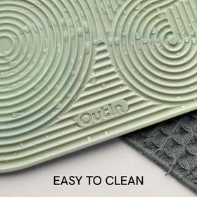OutIn green design adds a fresh touch to kitchens or cafes.