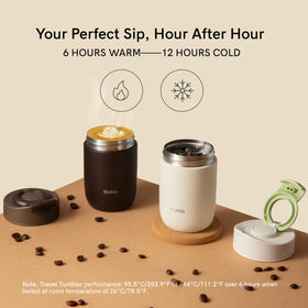 OutIn Travel Tumbler 316L interior maintains pure flavor without metallic aftertaste.