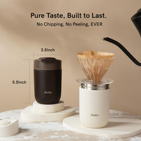 OutIn Travel Tumbler leak-proof flip lid prevents spills during commutes.