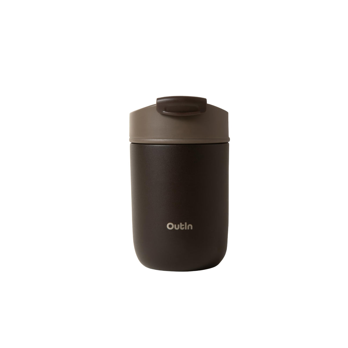 OutIn Travel Tumbler Terra Brown 12oz pour une hydratation élégante au quotidien.