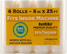 OutOfAir 25ft roll fits inside most machines for easy storage.