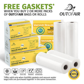 OutOfAir bags feature large writable areas for dating and contents.