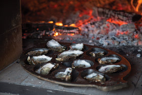 Outset cast-iron detail pan showcasing durable construction and timeless kitchen style.