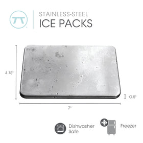 Outset ice packs stored with meals safely for extended freshness