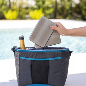 Travel-friendly design supports on-the-go cooling needs