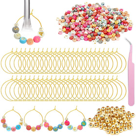 Outus colorful letter beads for personalized wine glass charms at gatherings