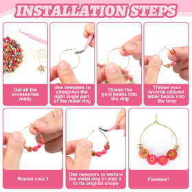 Outus golden hoops securely attach to wine glasses for easy identification