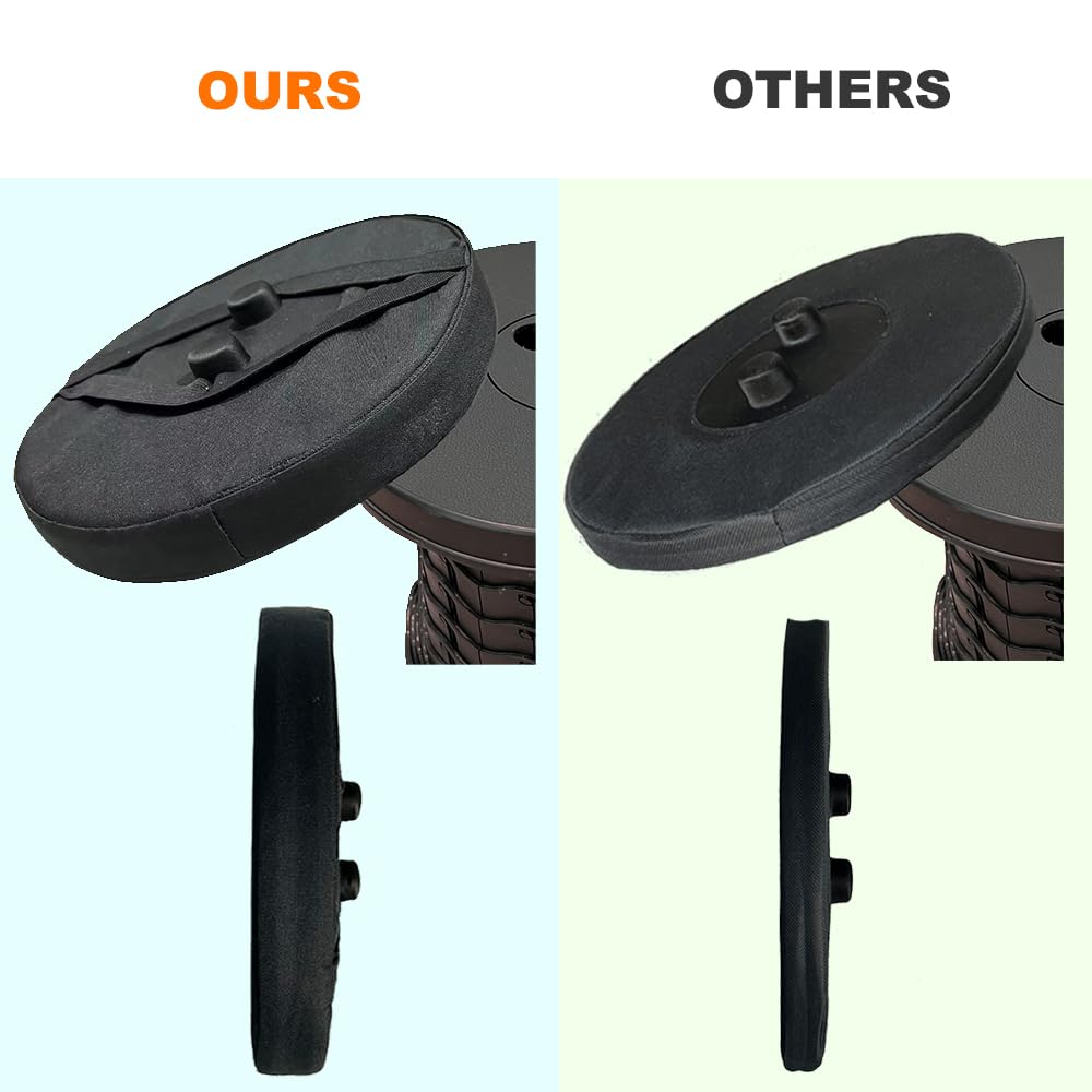 Outward Gear round cushion fits most stools on the market.