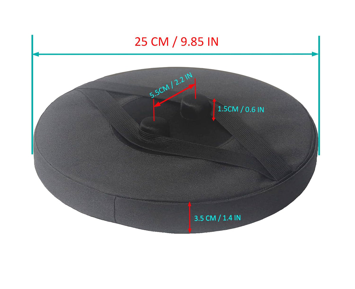 Outward Gear seat cushion with snap knobs and straps stays secure.