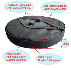 Outward Gear waterproof Oxford cover keeps seats dry during use.