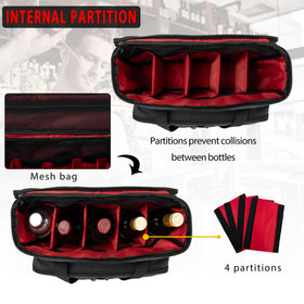 OUUTMEE bag shows large compartments with four dividers for organization
