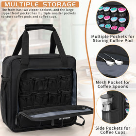OUUTMEE bag open design eases inserting and removing the coffee maker