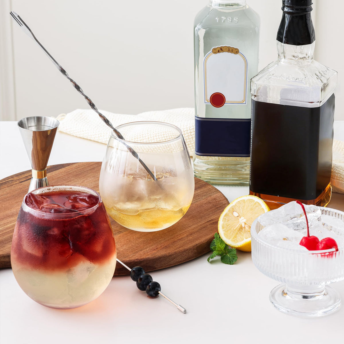 OUWO dishwasher-safe wine glasses for simple cleanup
