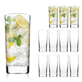 OUWO highball glass set 12–13oz clear for stylish cocktails