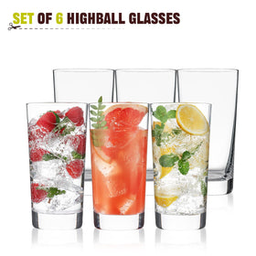 OUWO highball glasses mojito-serve, perfect for refreshing tall cocktails
