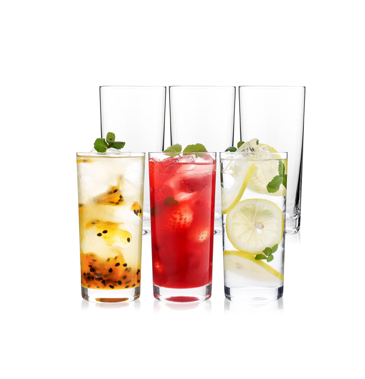 OUWO highball glasses packaging box highlights gift-ready appeal.