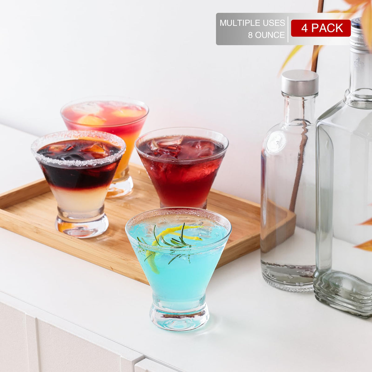 OUWO home bar set adds crystal elegance to gatherings.