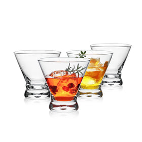 OUWO martini glass with a sturdy base for stable, confident pours.