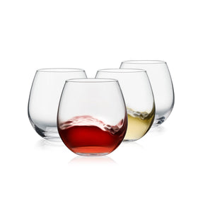 OUWO stemless wine glasses 4-pack for daily use and entertaining