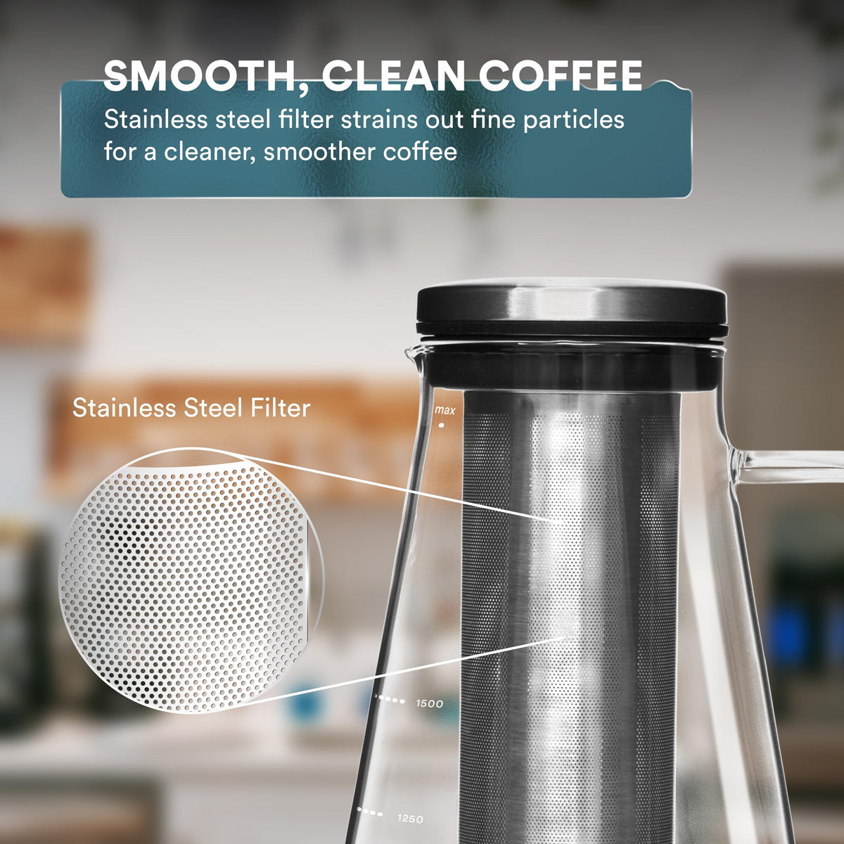 Ovalware BPA-free silicone seal preserves aroma and freshness