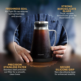 Ovalware RJ3 airtight lid seals freshness and flavor for up to two weeks.