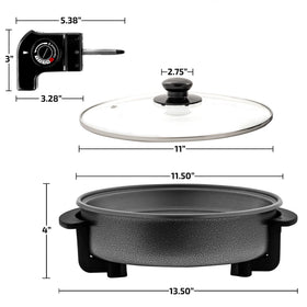 OVENTE cool-touch handles for safe transport from kitchen to table.