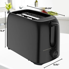OVENTE TP2210B integrated cord wrap for tidy storage.