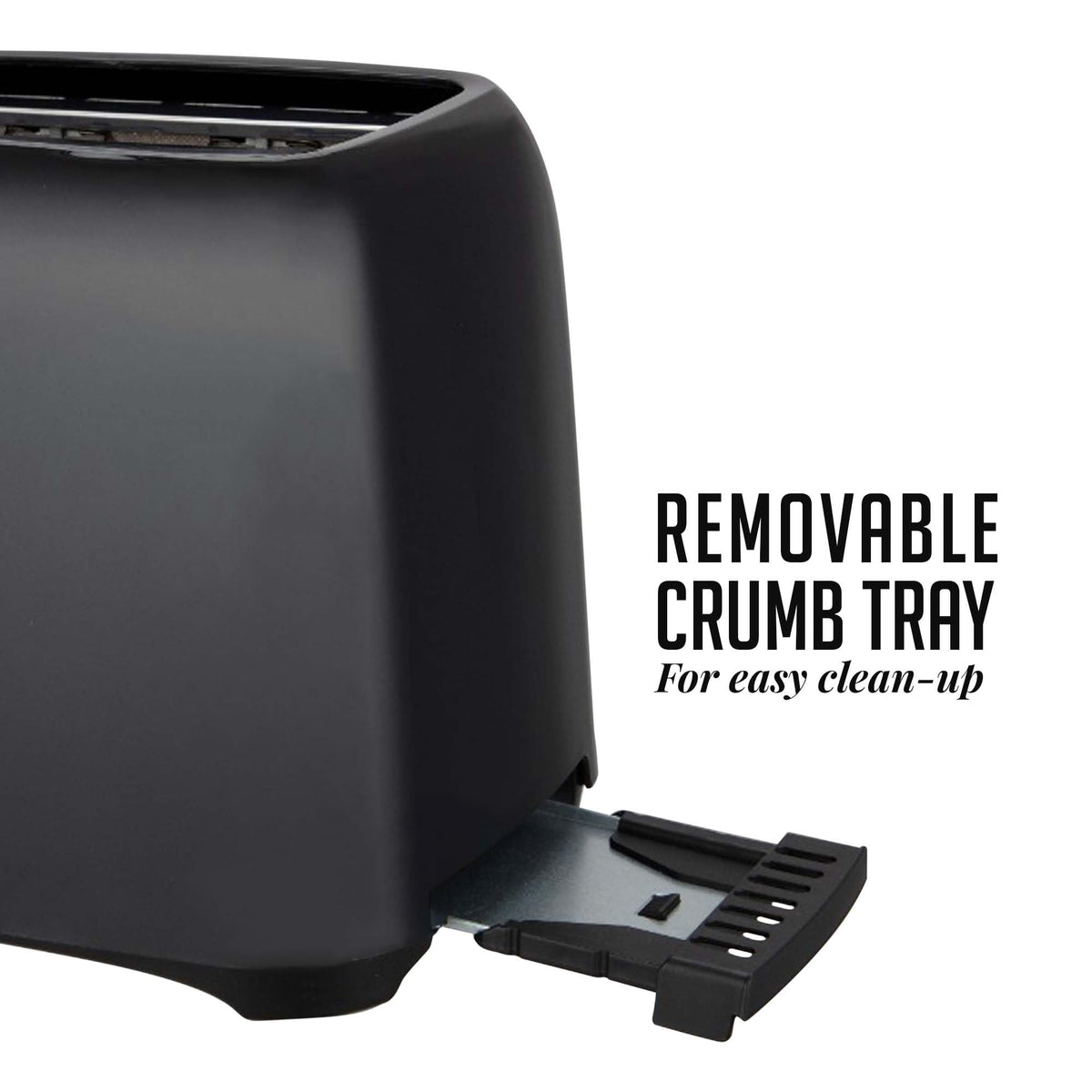 OVENTE TP2210B quick toasting with 700W power for busy mornings.