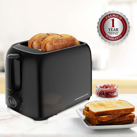 OVENTE TP2210B slim black finish fits modern kitchens.