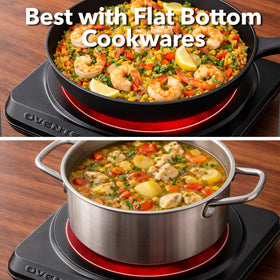 OVENTE BGI101B portable lightweight design ideal for dorms and trips.